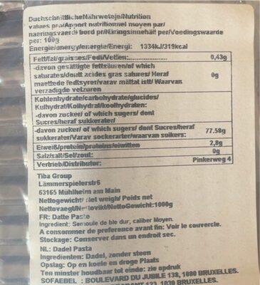 Pates de Dattes Al Barakah 900g