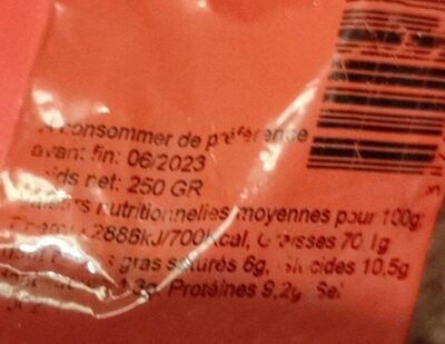Noix de pécan décortiquées crues 250gr