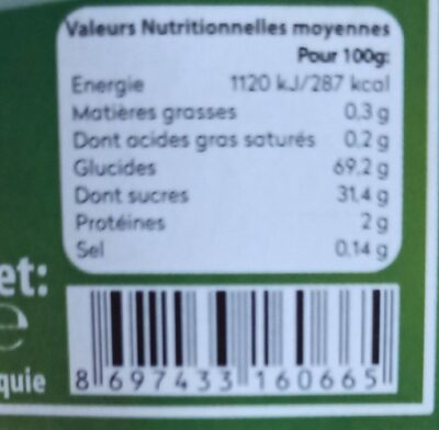 Abricots secs N2 250gr