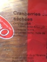 Cranberries sucrées séchées 250gr