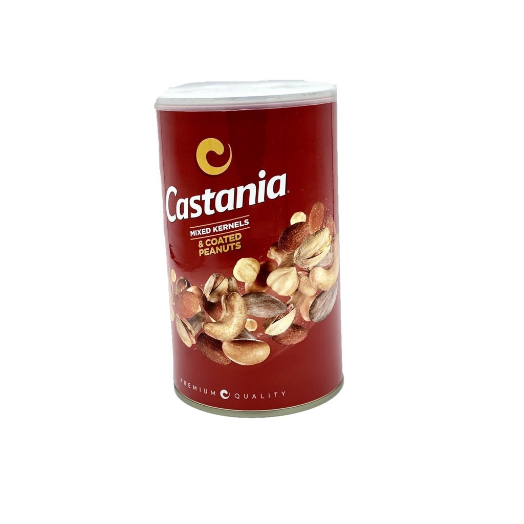 [PROD0256] Castania - Mix nuts kernels (Red Tin) & Krikri 450g