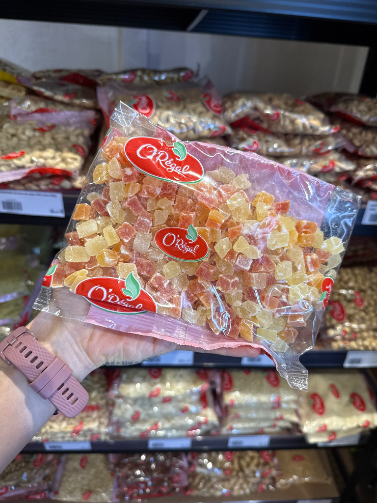 [PROD0815] Mélange papayes et ananas déshydratés en cubes - 250 g