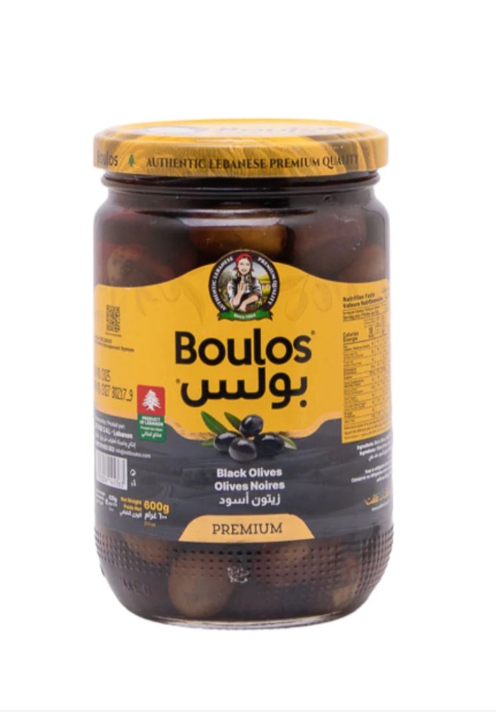 Olives noires extra Boulos 1 kg