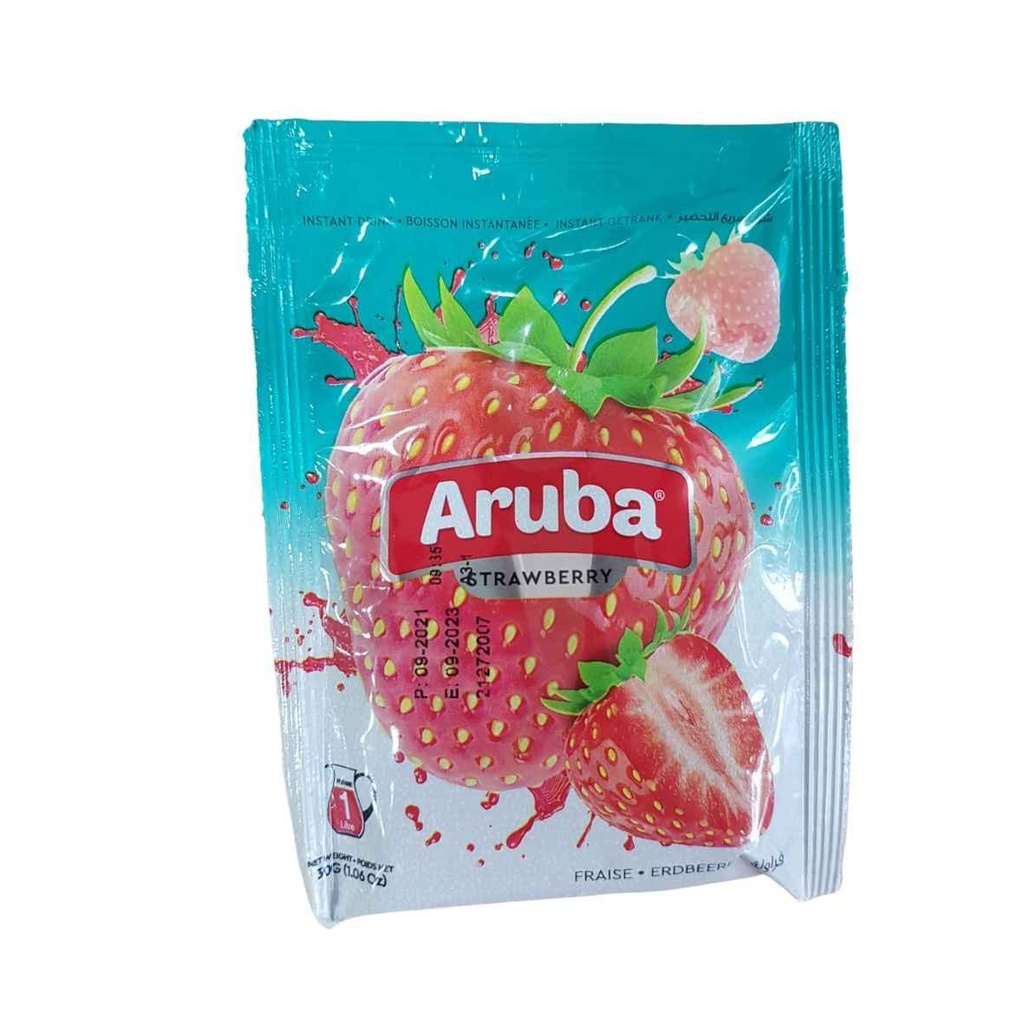 [PROD0634] Aruba - Jus de Fraise en Poudre - 30g