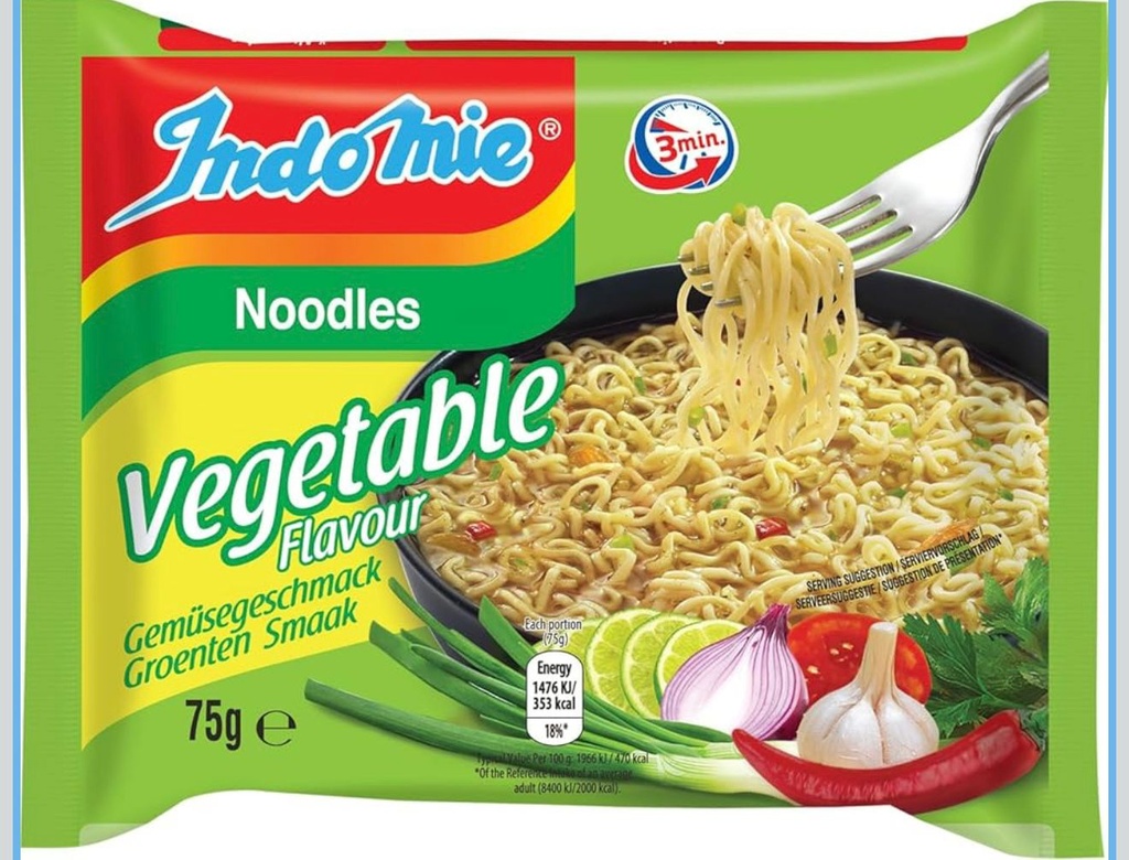 [PROD0625] Indomie - Nouilles saveur végétale - 75 g